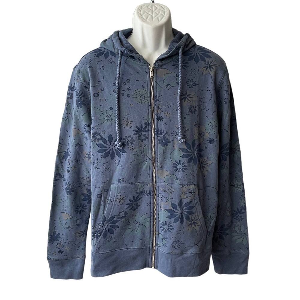 Slate & Stone Foster Jersey Floral Printed Hoodie Size Small NWT